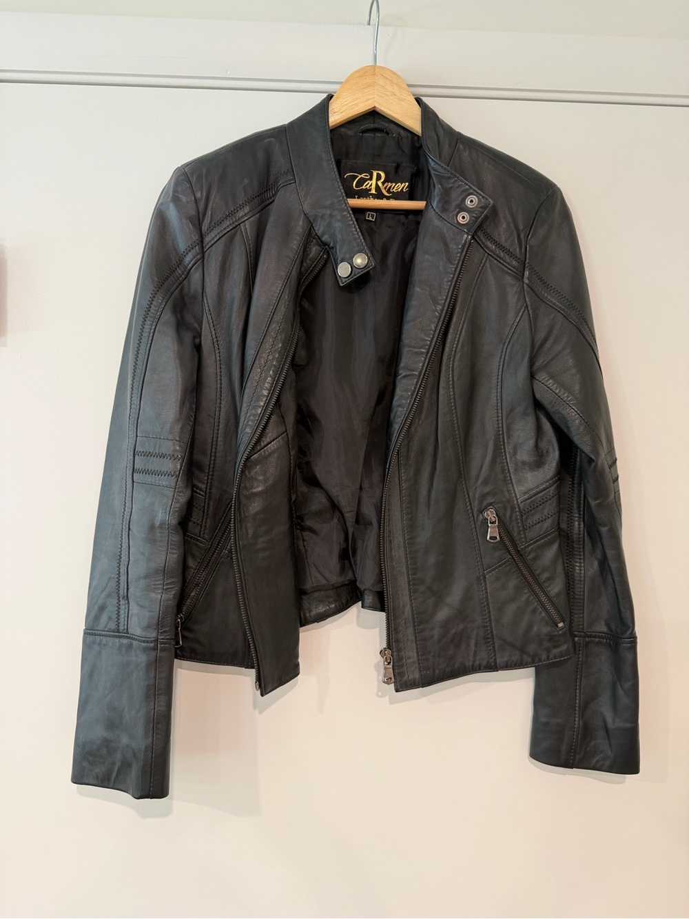 Leather Motto Jacket
